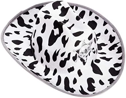 Halloween Spooktacular 2-Piece Felt Cowboy Hats for Kids Adults