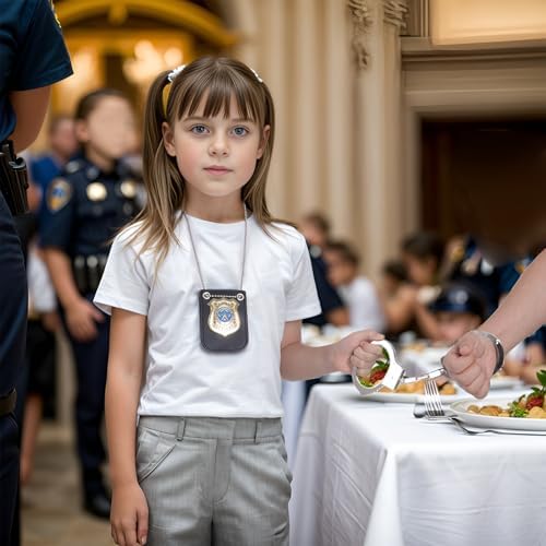 Premium Police Badge and Handcuff Set for Kids