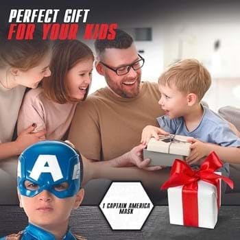 Captain Americas Half Mask - Fun Annotation - Captain Americas Mask for Kids