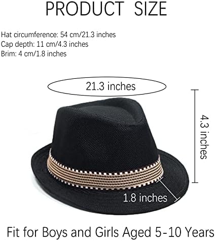 Ultrafun Kids Fedora Hats