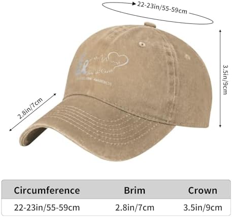 Hope for A Cure Mesothelioma Awareness Baseball Cap