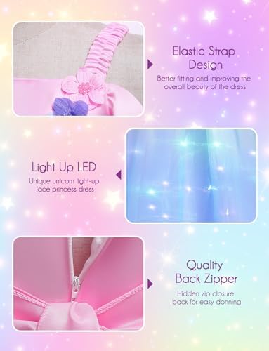Halloween Princess Costume - Light-Up for Girls