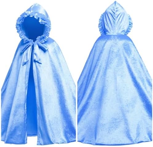 Princess Long Hooded Velocity Girls Halloween Costume Perfect for Dress-Ups