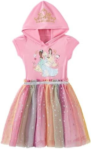 Disney Princess Tiana Belle and Cinderella Hooded Tulle Dress Toddler Big Kids