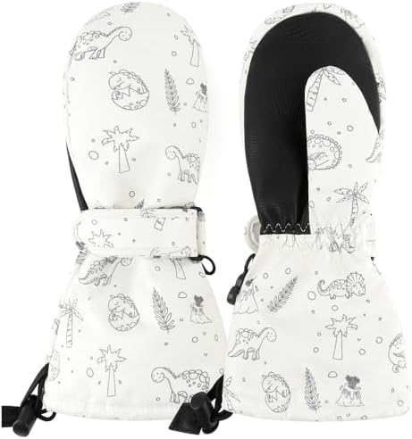 Duoyeree Waterproof Kids Gloves for Winter Snow Skiing 1