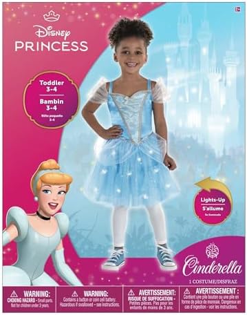 Party City Cinderella Light-Up Costume for Toddlers