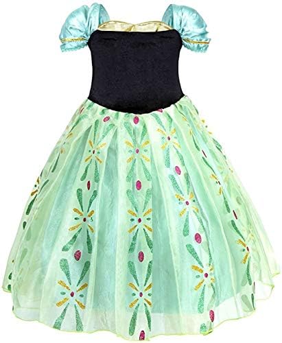 Green Girls Cosplay Dance Dress Princess Costume Ready to Glow