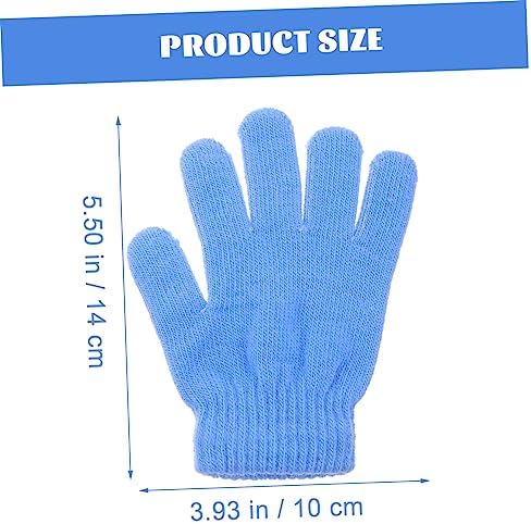 FRCOLOR Kids Winter Gloves - 6 Pairs Fleece Mittens