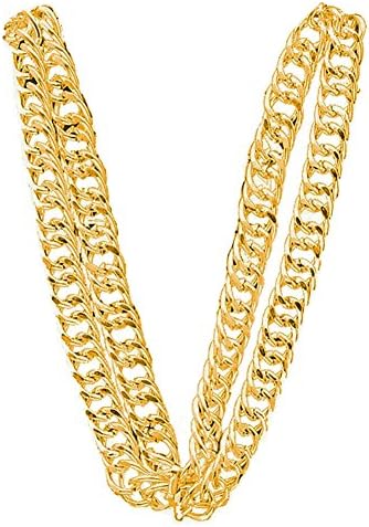 80s Big Links Neck Chain Costume Accessory