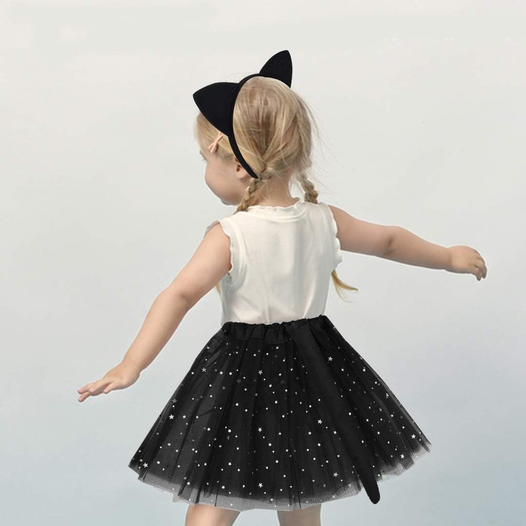 Adorable Black Cat Costume Set for Kids Halloween More