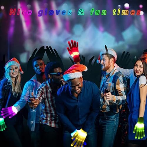 12-Color LED Glove Party Accessory