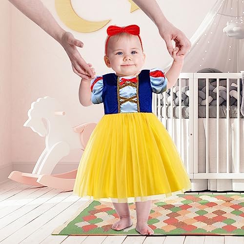 ICECUTE Princess Snow White Costumes for Toddler Girls - Adorable and Durable