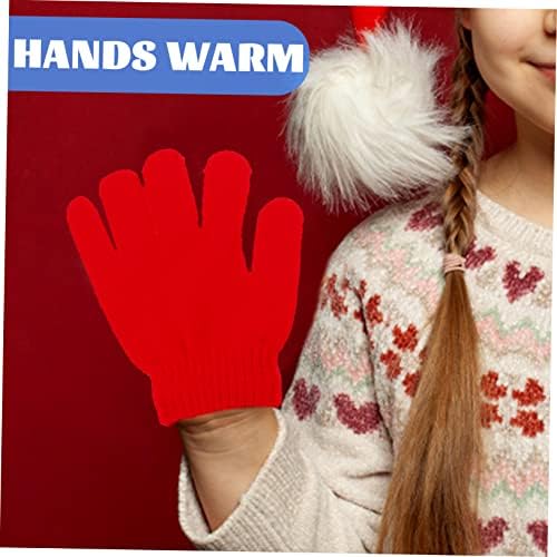 FRCOLOR Kids Winter Gloves - 6 Pairs Fleece Mittens