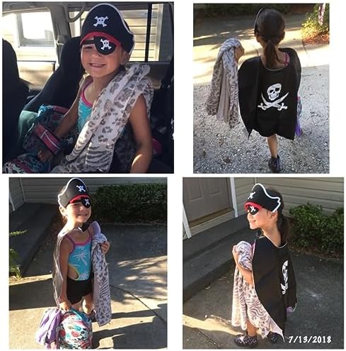 Cute Pirate Satin Dress Up Cape - RioRand Kids Costume
