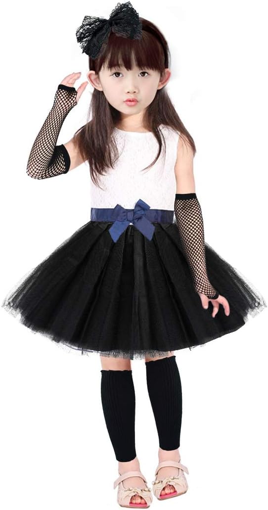 70s 80s 6-In-1 Party Costume Accessories for Kids