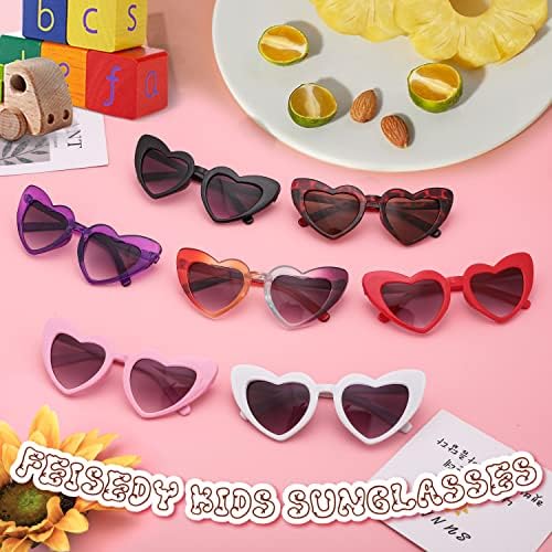 Stylish Heart-Shaped Sunglasses for Kids