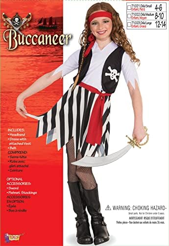 Forum Novelties Girls Little Lady Buccaneer Pirate Costume