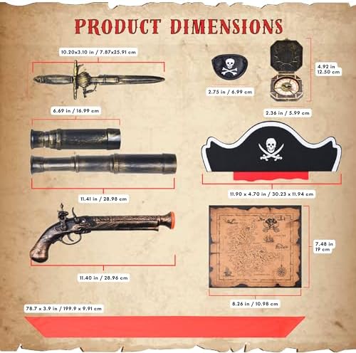 Eco-Fused Pirate Accessories Set for Boys