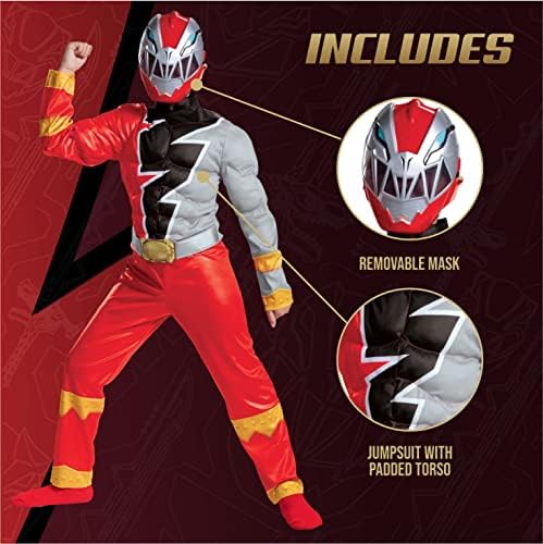 Red Ranger Muscle Costume for Kids