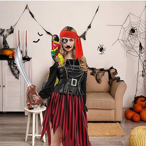 6 Pcs Pirate Accessories Set for Halloween Cosplay