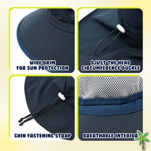 Duoyeree UV Protection Toddler Hat - UPF 50