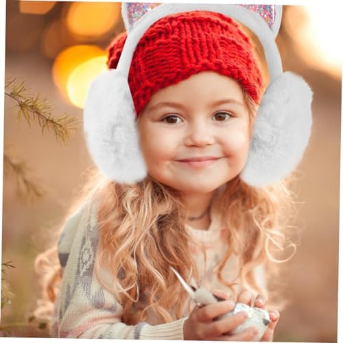LIFKOME Winter Warm Earmuffs foldable stretch cat ears for children