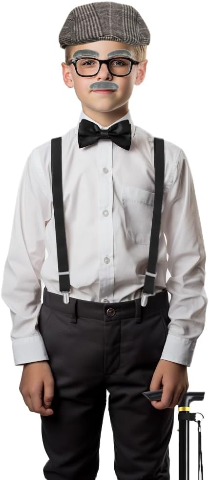 Patemby Old Man Costume for Kids Kids Costume Set