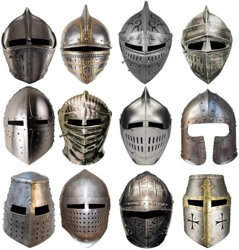 Aoriher 24 Pcs Medieval Knight Masks