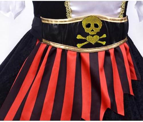ZZIHA Girls Pirate Costume Set
