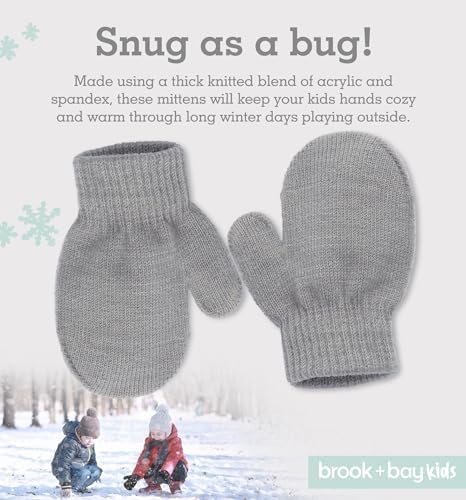 Cozy Toddler Mittens Soft Stretchy and Grows with Them