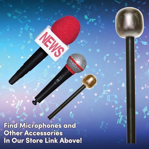 GLow in the Dark Halloween Sound Effects Gold and BlackMicrophone