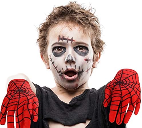 Halloween Spider Web Gloves Spider costume for Kids Babies Homecoming masquerade
