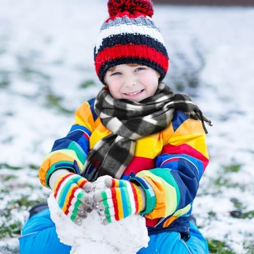 Bencailor 4 Pcs Kids Winter Scarf