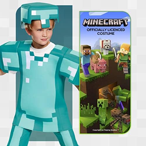 Exclusive Officially Licensed Minecraft Diamond Armor Halloween Costume for Kids
