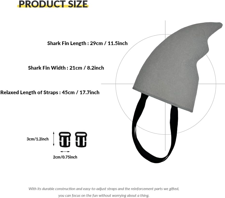 Holyzuel Shark Adventure Costume Fin