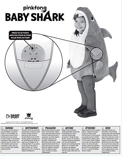 Playful Daddy Shark Costume for Kids with Sound Chip