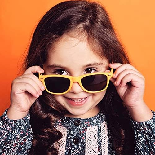 Sunovtibilities 12-Piece Neon Square Sunglasses for Kids