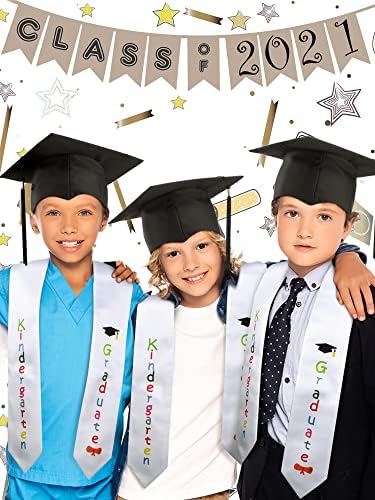 White Black Graduation Sash Cap