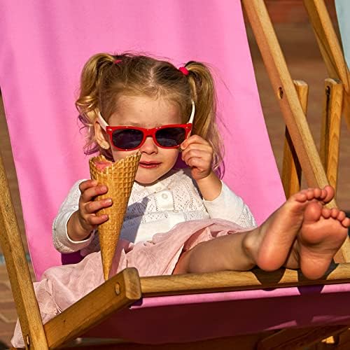 Matcheck Kids Square Sunglasses - Unique Stylish for 3-8