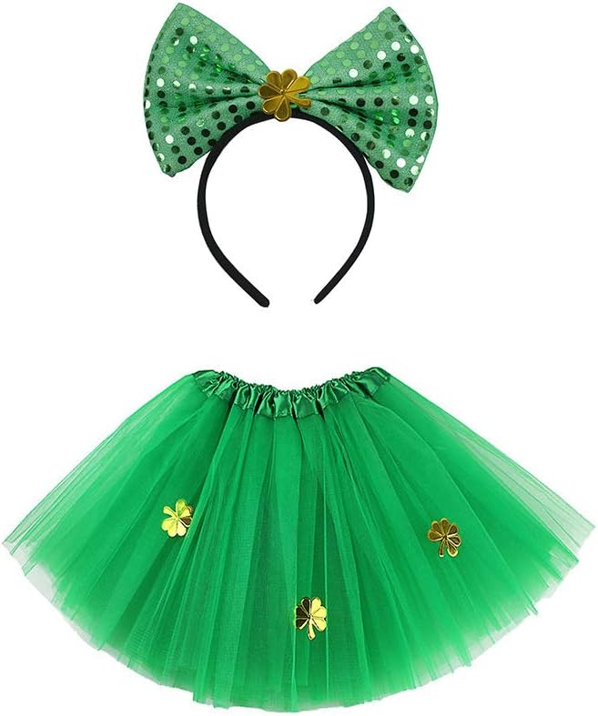 St Patricks Day Shamrock Tutu Set