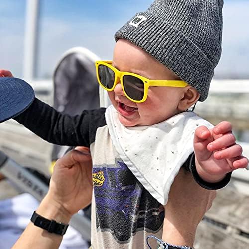 Sunovtibilities 12-Piece Neon Square Sunglasses for Kids