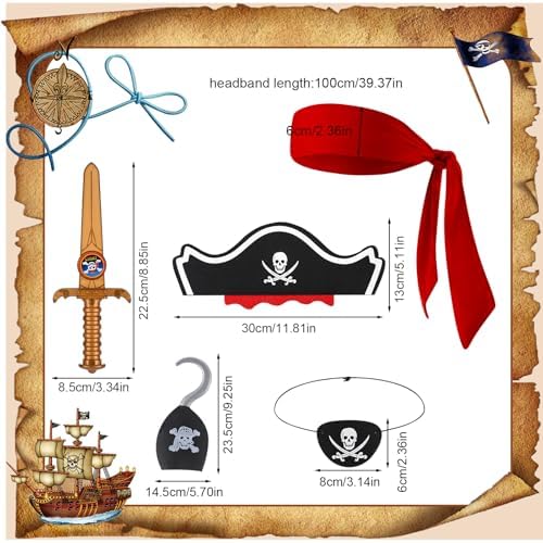 Perfect for Trick-or-Treating or Pirate Parties