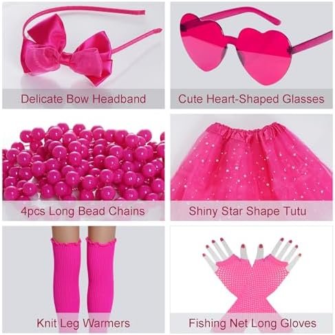MIAYON 80s Neon Tutu Costume for Girls