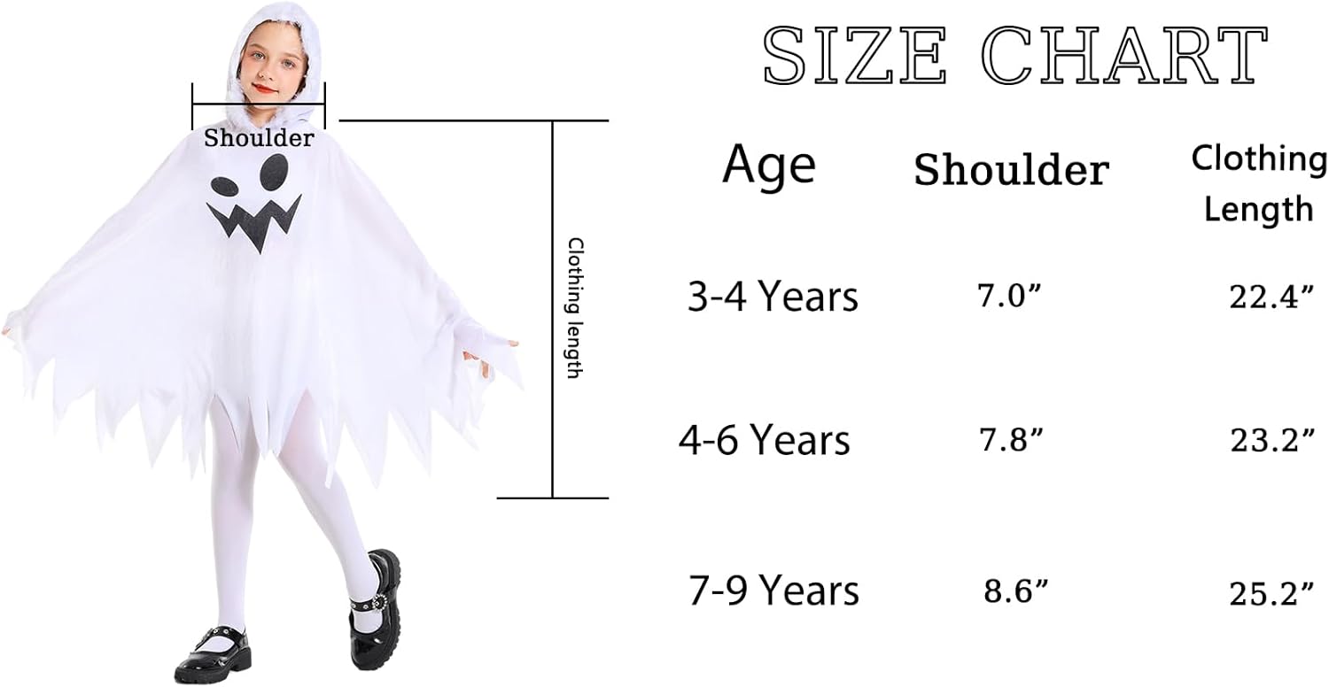 IBQ Spooky Ghost Costume for Kids