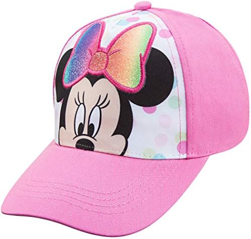 Adjustable Minnie Mouse Toddler Baseball Cap Pink