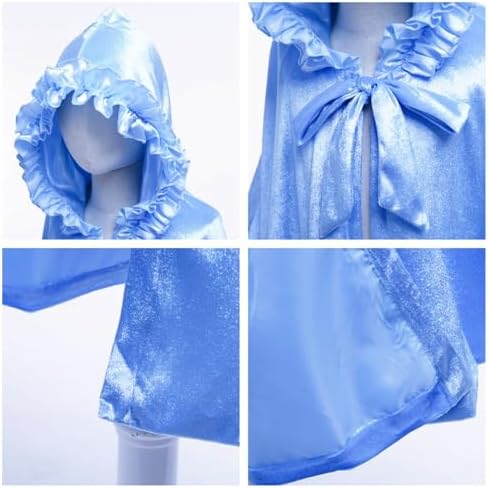 Princess Long Hooded Velocity Girls Halloween Costume Perfect for Dress-Ups