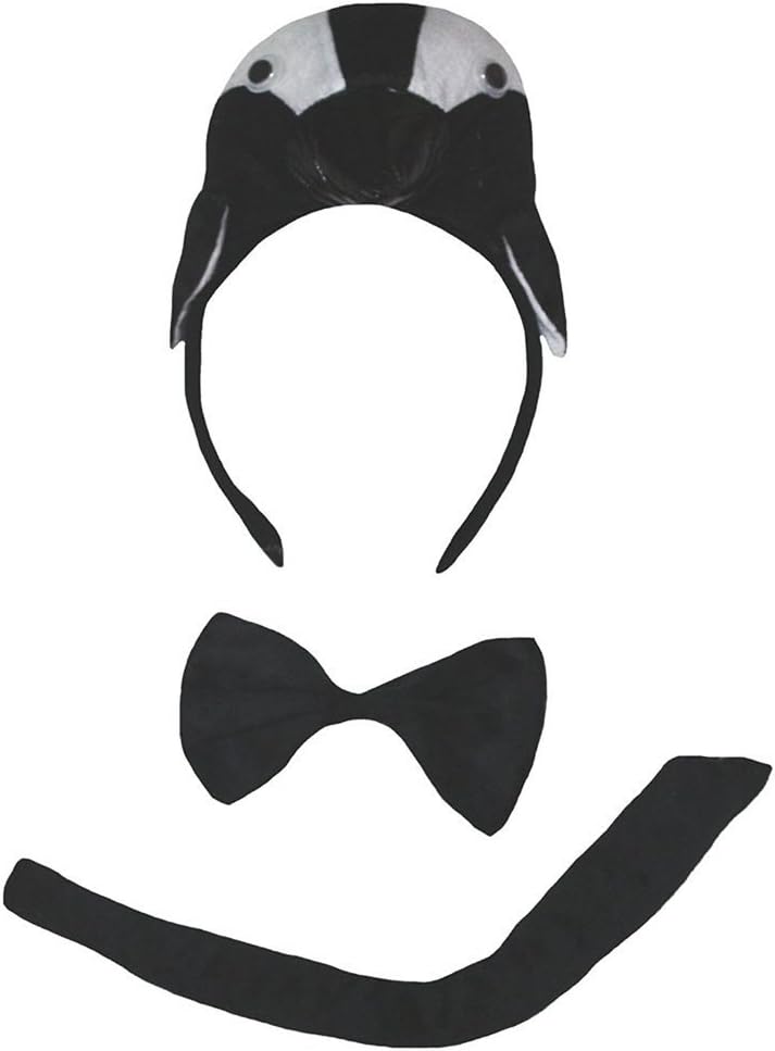 Petitebella Combined Cute Animal Headband Bowtie Tail 3pc Costume