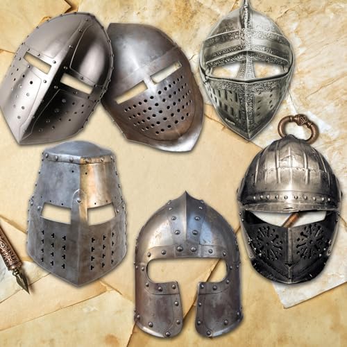 Aoriher 24 Pcs Medieval Knight Masks