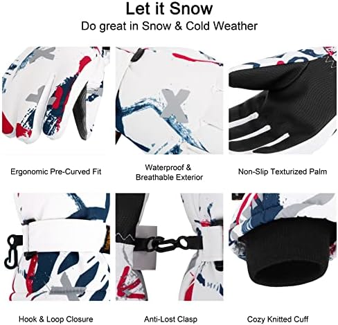 LULLABY KIDS Cotton Kids Snow Gloves Waterproof Warm