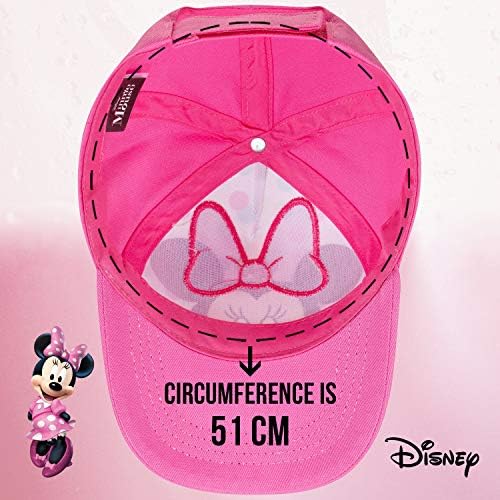 Adjustable Minnie Mouse Toddler Baseball Cap Pink